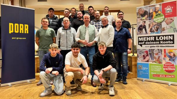 Rekord-Betriebsratswahl bei Porr Steiermark