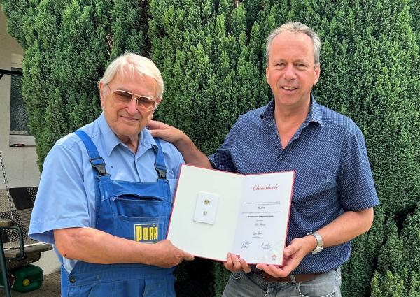 Johann Ettl ist seit 50 Jahren Gewerkschaftsmitglied