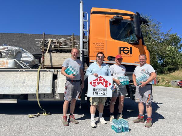 Trinkwasseraktion der GBH NÖ