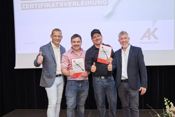 Manuel Zwilling und Andreas Haider absolvierten Spitzenausbildung