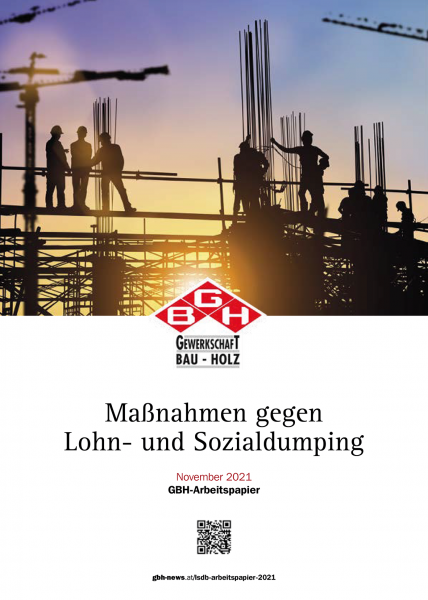 GBH-Arbeitspapier: Maßnahmen gegen Lohn- und Sozialdumping (24. 11. 2021)