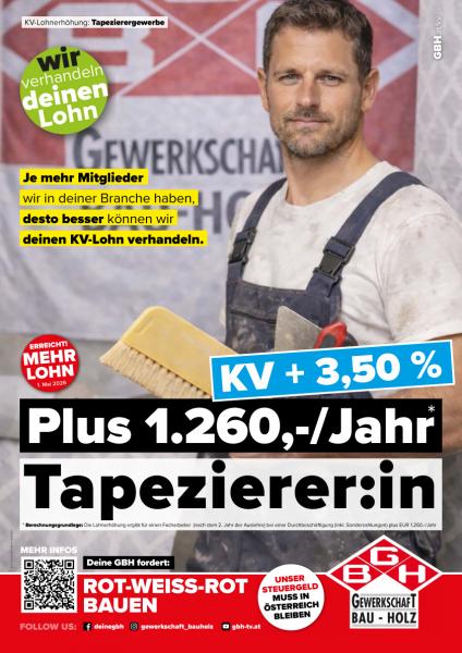 KV-Plakat Tapezierer 2026