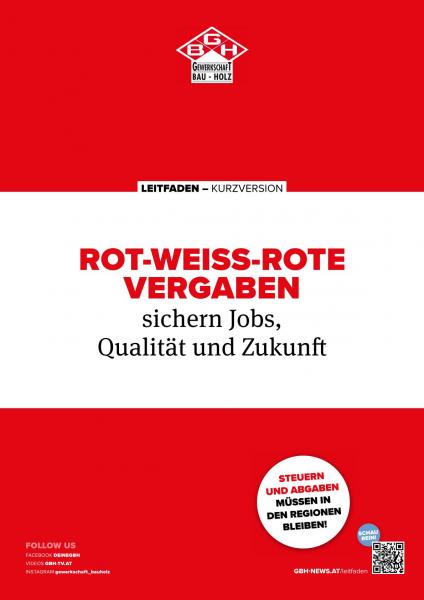 Kurzversion Leitfaden ROT-WEISS-ROTE VERGABEN